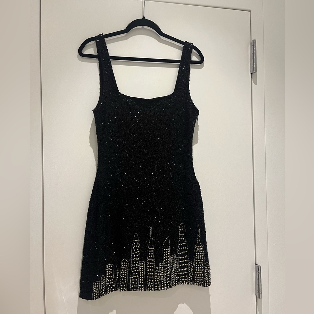 STAUD Le Sable Dress NYC Skyline Medium